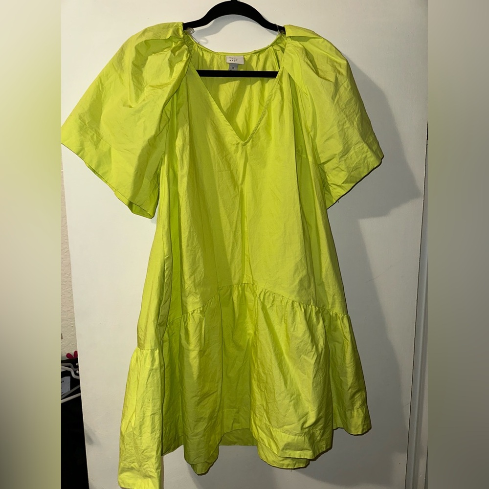 A New Day Women's Flutter Short Sleeve Mini Shift Dres